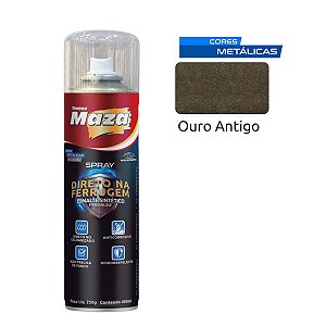 Spray Esmalte Direto Na Ferrugem Ouro Antigo 250G 31526