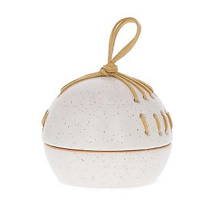 Mini Pote Decorativo Em Cerâmica e Corda 19776 10cm Mart