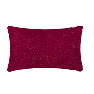 Almofada de Baguete Tricô Vermelha 202 35x55cm