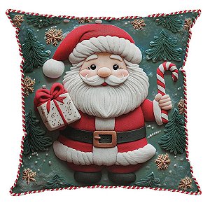 Almofada de Natal Papai Noel C/ Presentes 548 43cm