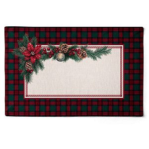 Jogo Americano Natalino Noite Feliz  065 48x30,5cm 2Und