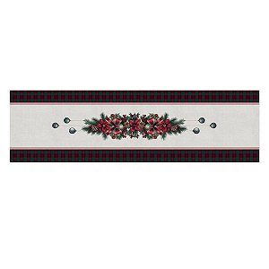 Toalha Caminho de Mesa Noite Feliz  065 43x141cm