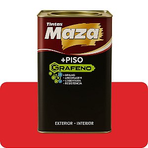 Tinta Piso Grafeno Vermelho Segurança 18L Maza