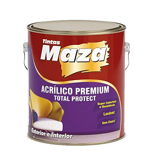 Tinta Acrílica Maza Protect Branco Acetinado 0,900 Premium