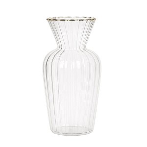 Mini Vaso De Vidro Transparente 20853-G 15x8cm 1Un Mart