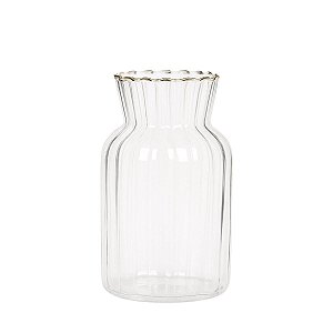 Mini Vaso De Vidro Transparente 20853-M 13x7,5cm 1Un Mart