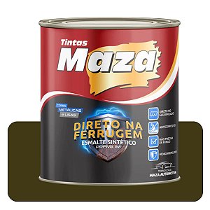 Esmalte Direto no Ferrugem Ouro 3,6L Sintético Solvente Maza