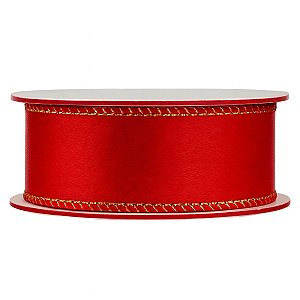 Fita Decorativa Aramada Vermelha 2x914cm C/1Un 1030544