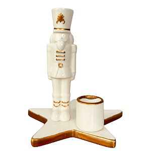 Castiçal Porta Vela Soldadinho De Chumbo Unid 1058766