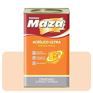 Tinta Acrílica Maza Ultra Biscoito De Leite 18L Fosco Mais Standard