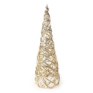 Arvore De Natal Decorativa 80cm 40Led Amarela 2AA 1068571