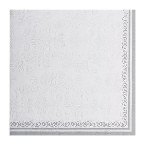 Guardanapo De Papel Classic Prata 32,5cm 1020670 1Unid
