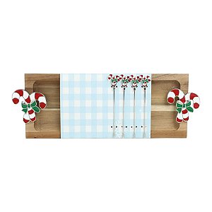 Petisqueira Para Frios C/5 Peças 46x15x4cm 1079392 Cromus