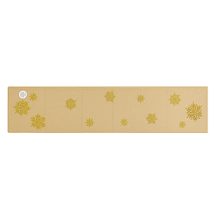 Toalha Caminho de Mesa Flocos De Neve 1088860  175x35cm