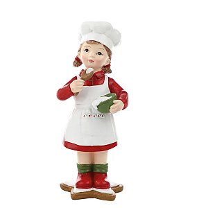 Boneco Decorativo Cozinheira 14,5cm 1091538