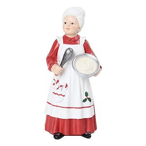 Boneco Decorativo Vovó Noel Cozinheira 27cm 1071404