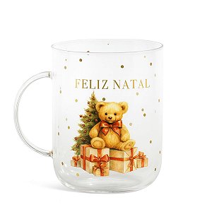 Caneca Urso Feliz Natal 470ml C/1Un 1068288