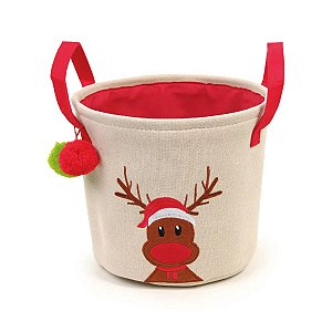 Cesto  Arvore C/ Pom Pom  20cm C/1UN 1057075 Cromus