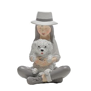 Escultura Decorativa Doce Abraco 10,5x8x14,5cm  61875