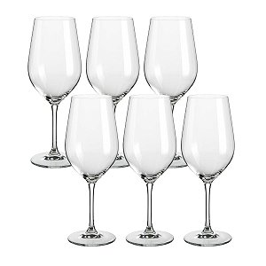 Taça de Vinho C/6 Crex Cristal 480ml 35777