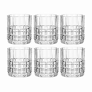 Copo P/ Whisky C/6 Dover 230ml Vidro De Cristal 21347