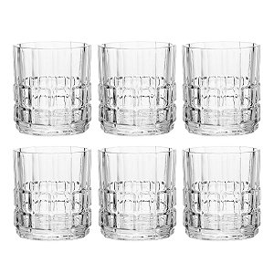 Copo Baixo P/ Whisky Dover 230ml C/6 Vidro De Cristal 21347