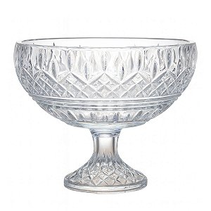 Centro de Mesa Lys Cristal De Chumbo C/ Pé 20x20cm 28040