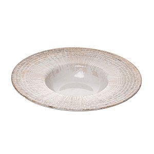 Prato Para Risoto De Cerâmica  Marea Off  White 28cm 18409 Wolff