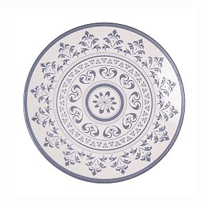 Prato Raso De Ceramica Mediterraneo  Azul 20cm 18401 Wolff