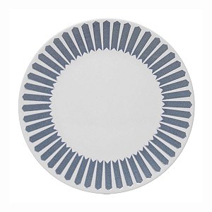 Prato Raso De Ceramica Mediterraneo  Azul 25cm 18355 Wolff