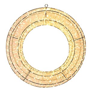 Guirlanda Decorativa Arco De Led  Quente 3AA  50cm TokDeCasa