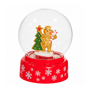 Cenario Globo de Água Ginger Som e Neve 18cm 1Unid DG2818