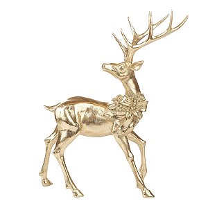 Rena Dourada Natalina Em Pé 30x15,5x37,5cm C/1unid 1089914