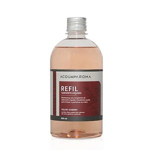 Refil Sabonete Liquido Velvet Cherry  500ml  Acquaaroma