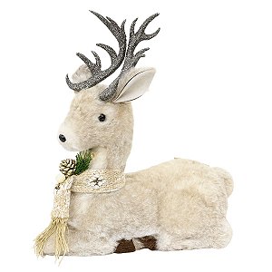 Rena Natalina Deitada Creme 34cm C/1unid BC3235