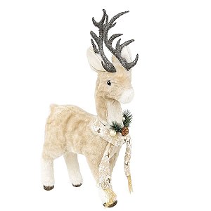 Rena Natalina em Pé Creme 53cm C/1unid BC3234