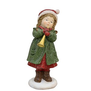 Boneca Natalina Decorativa 18cm 1Unid RS1414