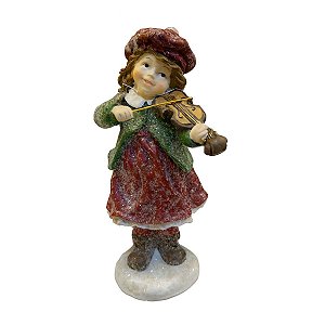 Boneco Natalino Decorativo Menina RS1413 18cm 1Unid