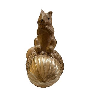 Boneco Natalino Esquilo Rustico 16cm C/1unid RS3758