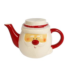 Chaleira Noel Vermelha/Branca 15cm MP1695