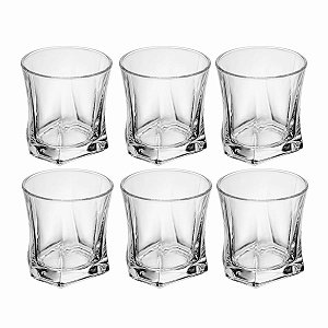 Copo P/ Whisky C/6 Sublime 300ml Vidro De Cristal 21264