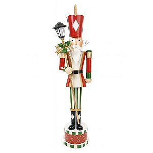 Boneco Natalino Soldado de Chumbo Metal 165x34x5cm 1044473