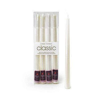 Vela Banquete Branca C/4unid 25cm 1044581Cromus