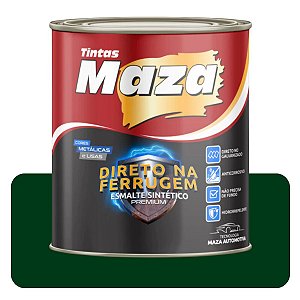 Esmalte Direto no Ferrugem Verde Folha 3,6L Sintético Solvente Maza