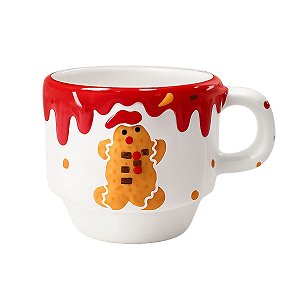 Caneca Natalina Ginger Menino 120ml C/1Unid  MP945