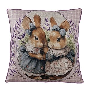 Almofada De Páscoa Poesia Irmãs Coelho 499175 40cm