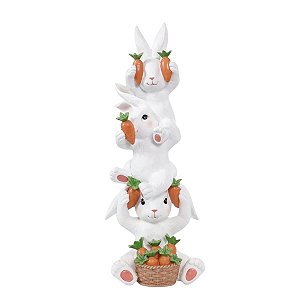 Coelho de Pascoa Pastries Torre 3 peneiras 42,5x15x13cm 1099896  1Unid