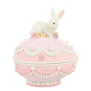 Coelho De Páscoa Realeza Ovo Bomboniere Cute Family 1059490 18,70cm 1Unid