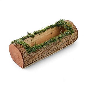 Cesta De Pascoa Rustic Tronco Musgo G 11cm x 37cm 1095259