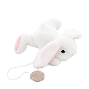 Pelucia De Páscoa Coelho Plush Pelúcia Magnetico De Ombro Branco 6cm 1095515